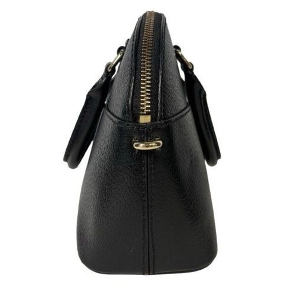 KATE SPADE Carli Grove Street BLACK Pebbled Leather Satchel Crossbody NWOT $349 - Picture 6 of 16